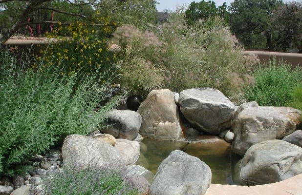 Pond in Las Campanas (c)2007 www.santafesunsilk.com